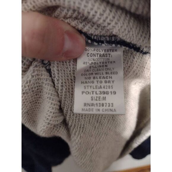 Umgee Size M Navy Blue Soft Fleece Hooded - Picture 3 of 4